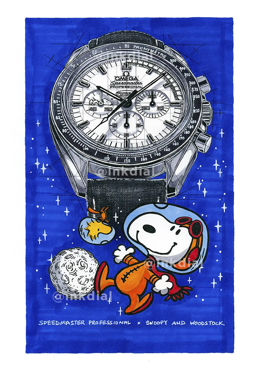 Omega Speedmaster Professional Apollo 13, 2015 x Astronaut Snoopy